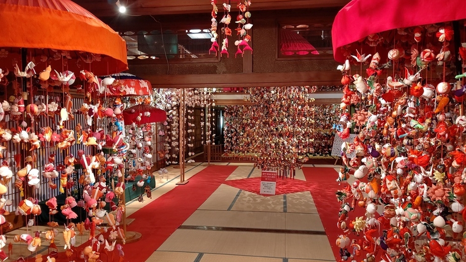 湊町酒田の傘福®展示イメージ