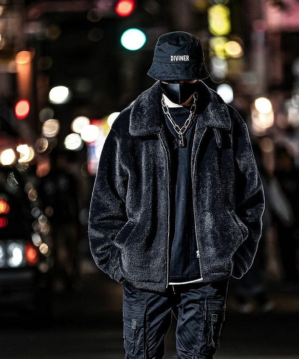 Classic Back Logo Fur Jacket / クラシックバックロゴファージャケット