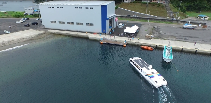 電気推進旅客船“あまのかわ”で巡る「山田湾クルーズ」、ティエフシーやまだ工場とあまのかわ