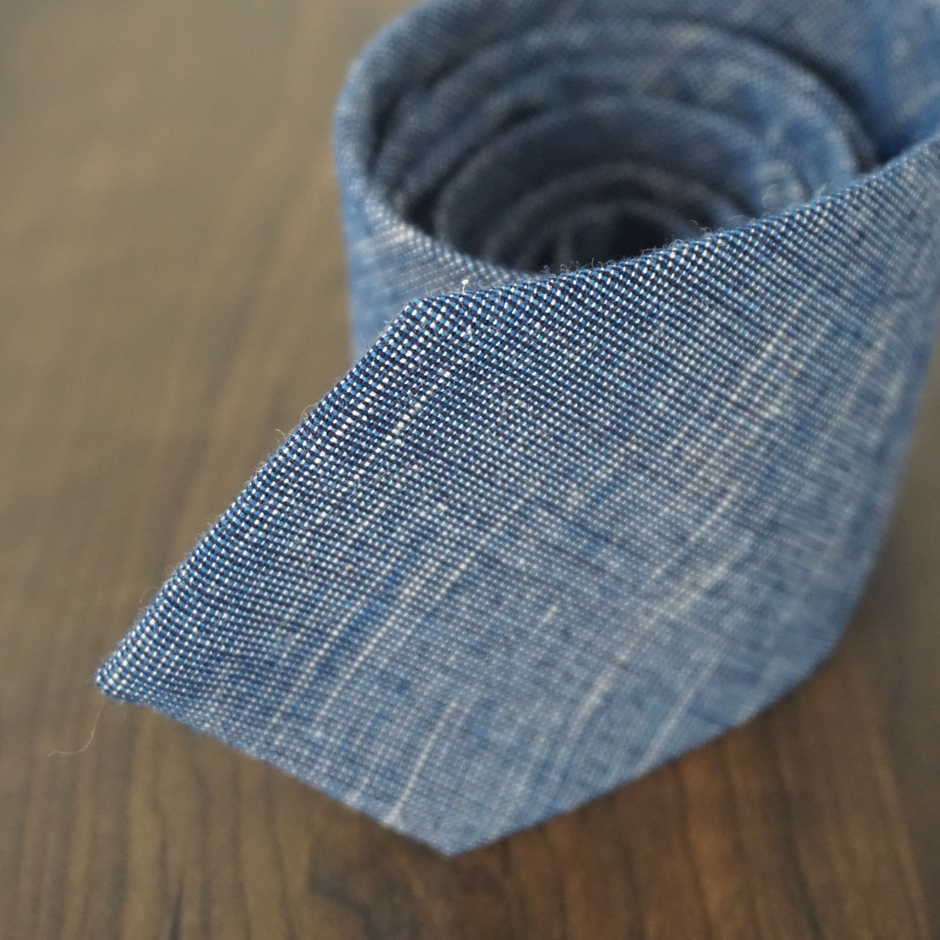 【インディゴブルー】久留米絣ネクタイKimonissimo