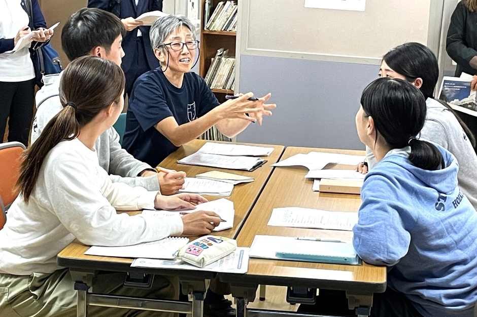 職員会議のデモンストレーションの様子