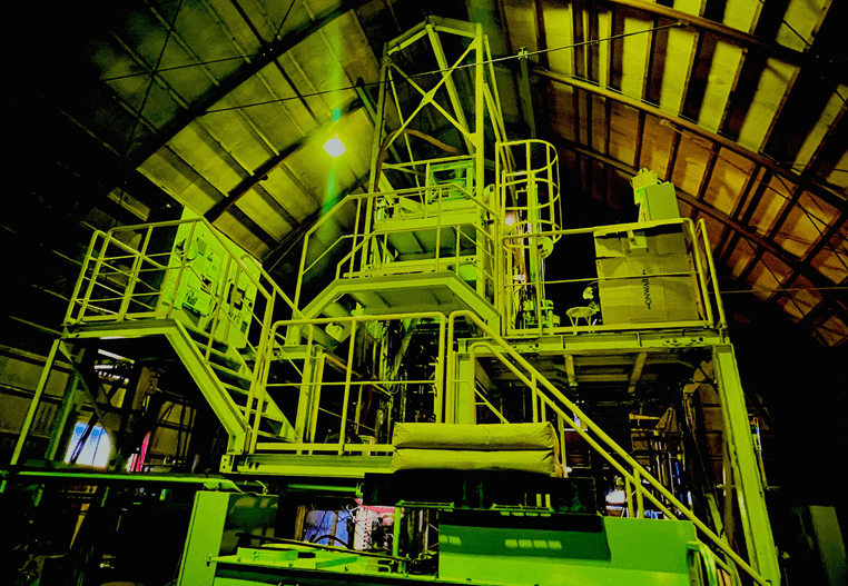 近畿大学バイオコークス研究所の製造装置(北海道恵庭市)