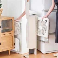 スッとしまえて、パッと使える！　 収納に困らない扇風機「フォールディングファン」　 2機種を4月27日に同時発売。