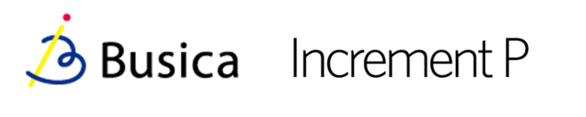 【ビジカとインクリメントＰの企業ロゴ】