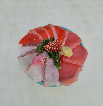 春めく海鮮3種丼～桜鯛・金時マス・まぐろ～