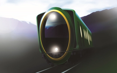 京都中心部から比叡山・びわ湖観光ルートへ 叡山電車の八瀬・比叡山への 観光用車両が平成３０年春にデビュー 