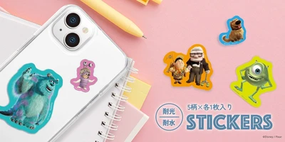 スマホを自分らしくアレンジ！人気のピクサーキャラクターを集めたダイカットステッカーセットが株式会社PGAから9/18(金)新登場