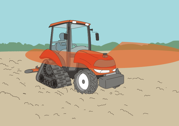 用途例 農機障害物検知