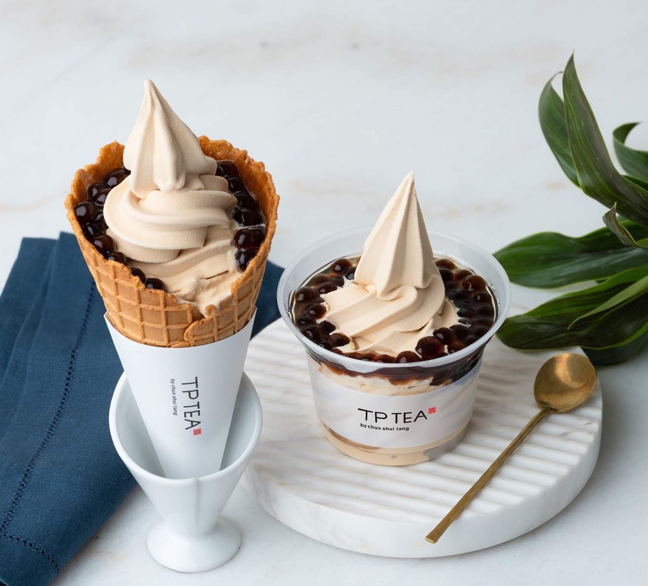 日本初上陸のタピオカミルクティーソフトクリーム