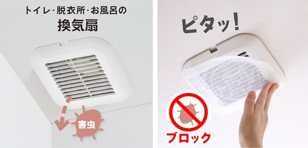 換気扇の防虫対策も