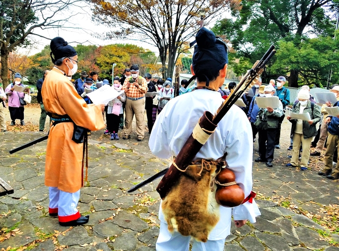 「万葉時代防人の道古代東海道ウォーク」の様子