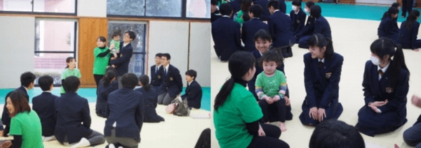 昨年の「赤ちゃん先生プロジェクト」の様子