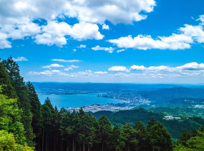 比叡山山頂付近からの景色