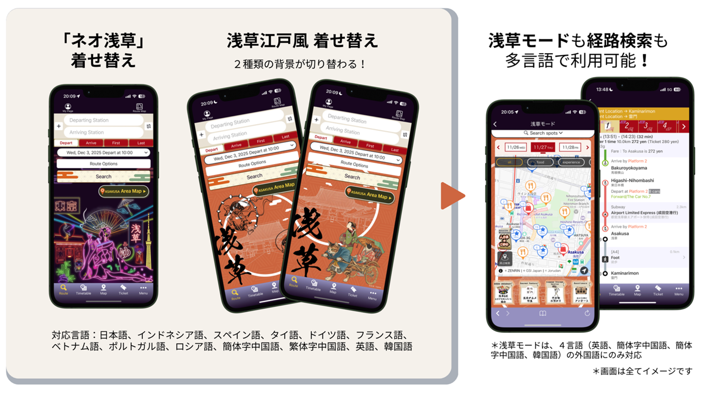 浅草テーマの着せ替え