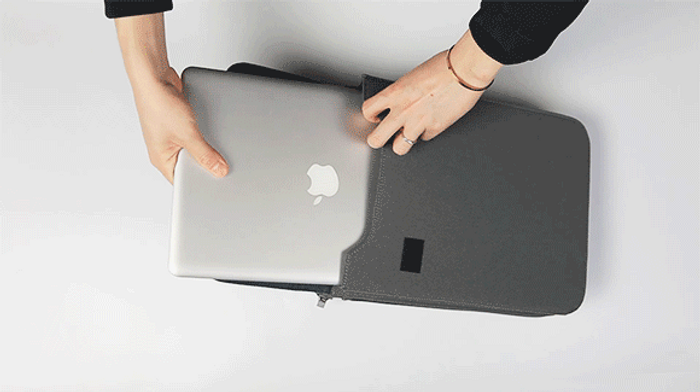 MacBook Air 2019モデル、MacBook、MacBook Pro 13など、13インチ以下のノートPCの収納が可能