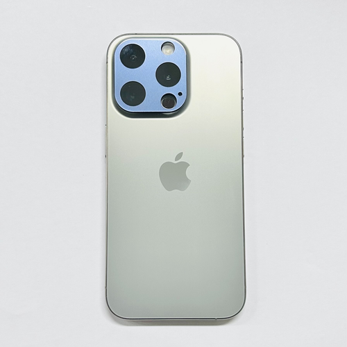 (端末)iPhone 15 Pro ナチュラルチタニウム×(製品カラー)ブルー