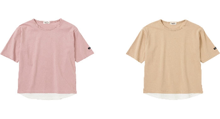 ●ガールズレイヤードTシャツ SIZE:120-160