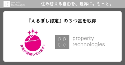 女性活躍推進法に基づく厚生労働大臣認定 『えるぼし』 最高位"3つ星"を取得