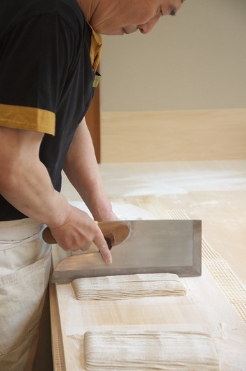 職人による手打ちそば