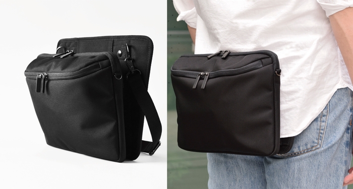 隙間に裾が入る構造