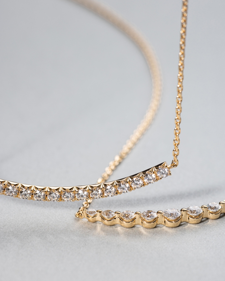 新作ラインダイヤネックレスを先行お披露目