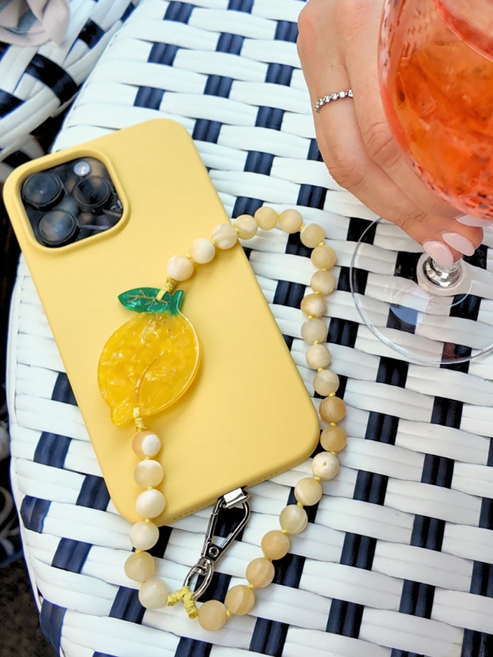 GEMSTONE BRACELET PHONE CHAIN