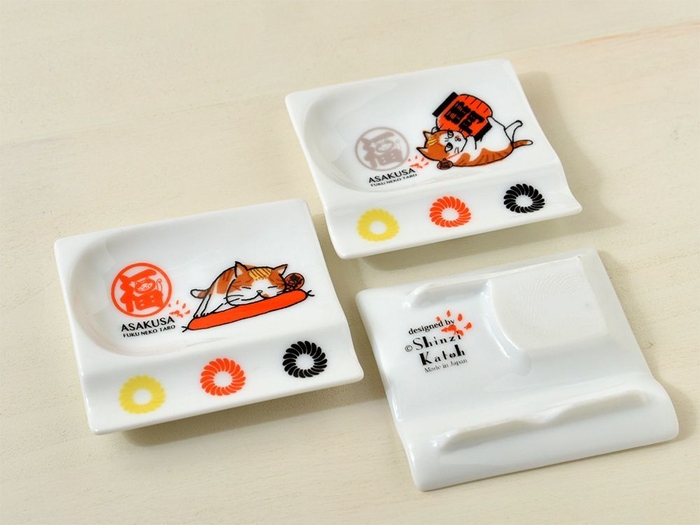 開運福猫太郎グッズ 開運箸置き皿