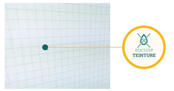 染料による水質汚染に配慮し、染料の使用をやめました。それが白いテントの理由です。
