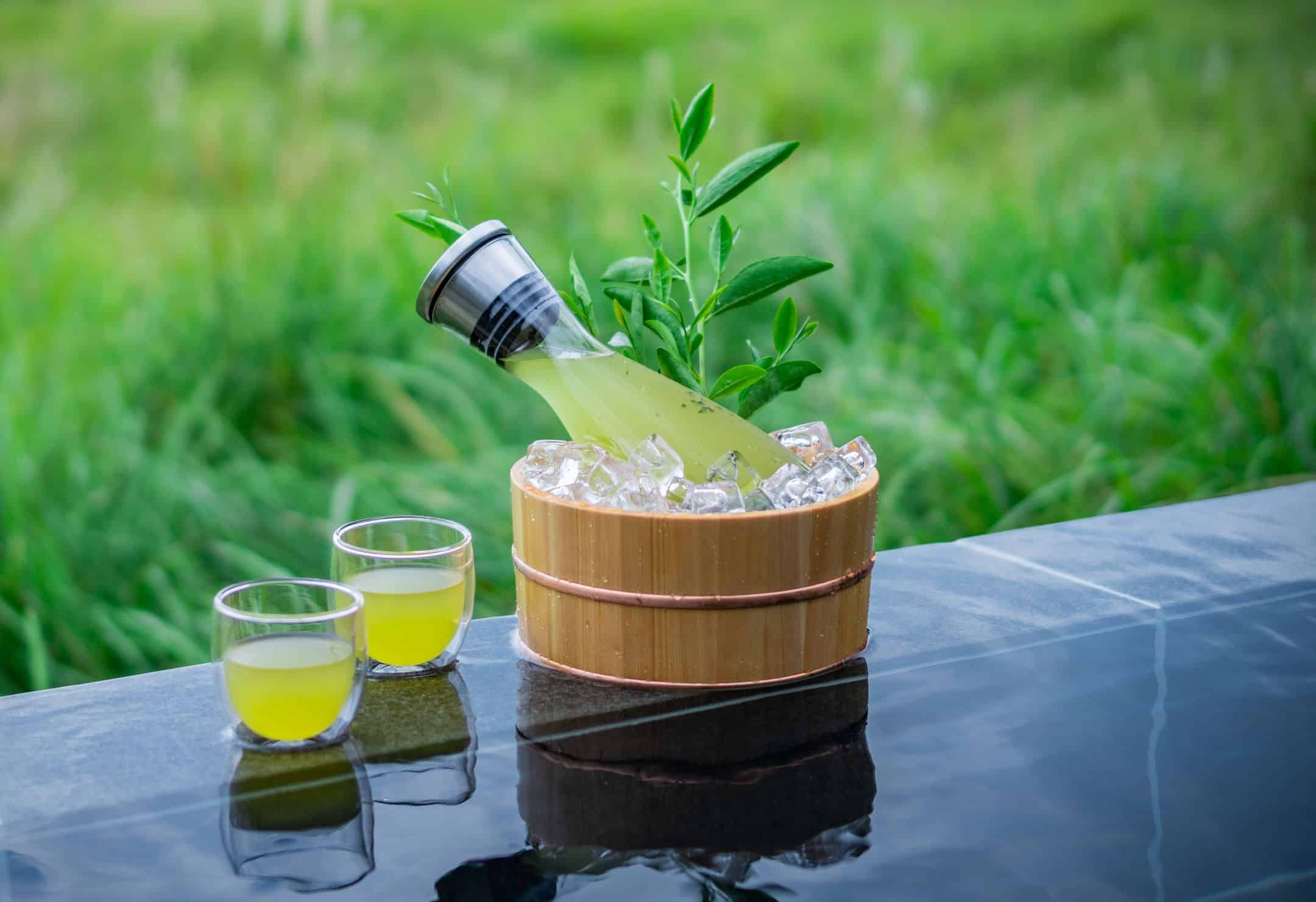 【界 霧島】知られざるお茶処 鹿児島県霧島市で霧島茶の魅力と出会う宿泊プラン「霧島新茶滞在」を販売開始~霧島茶×芋焼酎のペアリング、霧島茶で現代湯治、絶景の茶畑で新茶摘み~|期間:2023年4月20日〜6月20日