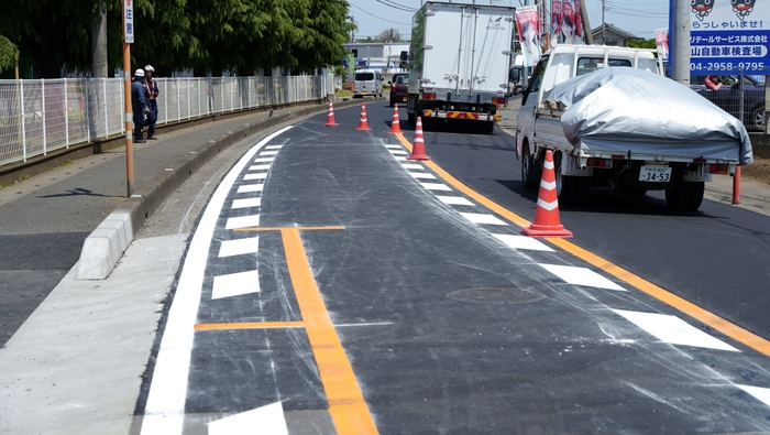 主な現場は道路や駐車場