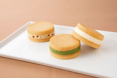 洛甘バターサンド＜マロン＞＜抹茶＞＜プレーン　各２９７円（税込） 