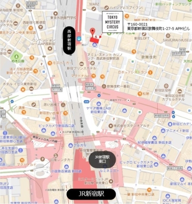 東京ミステリーサーカス 地図