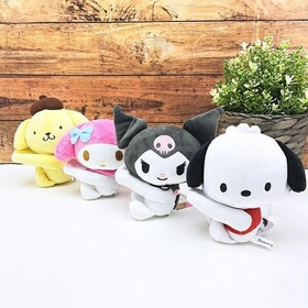 ベルトや紐にギュッと掴まるサンリオのちょこんぬいぐるみ！バッグに付けてお出かけしたり小物を持たせたりと自由に楽しめる！