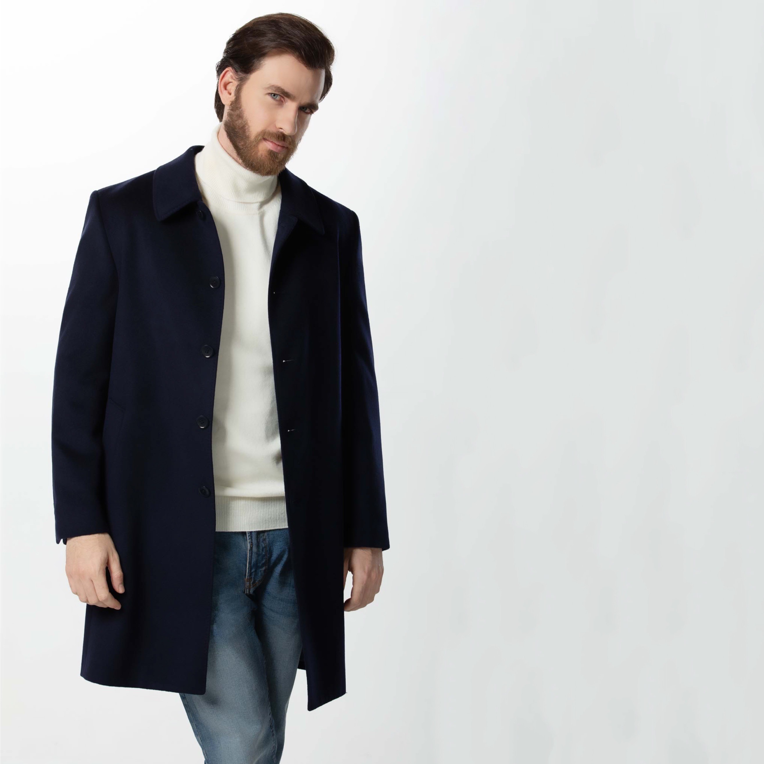 M新到着 新品 モンゴルFine Wool Coat ウール100% ロングコート 