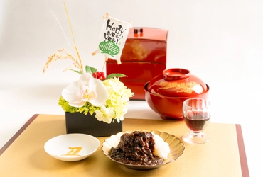 最高級欧風カレー「東京ゴールドカレー」に お正月用テーブルフラワーアレンジメントを添えた 限定100セットが12月3日より発売！
