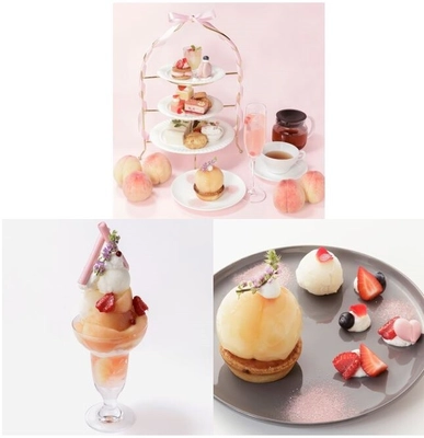 フルーツ＆スイーツカフェ「フルフルール 近鉄あべのハルカス店」で 毎年大人気゛桃”スイーツが７月９日(水)からスタート 今年はアフタヌーンティーセットが初登場！ 