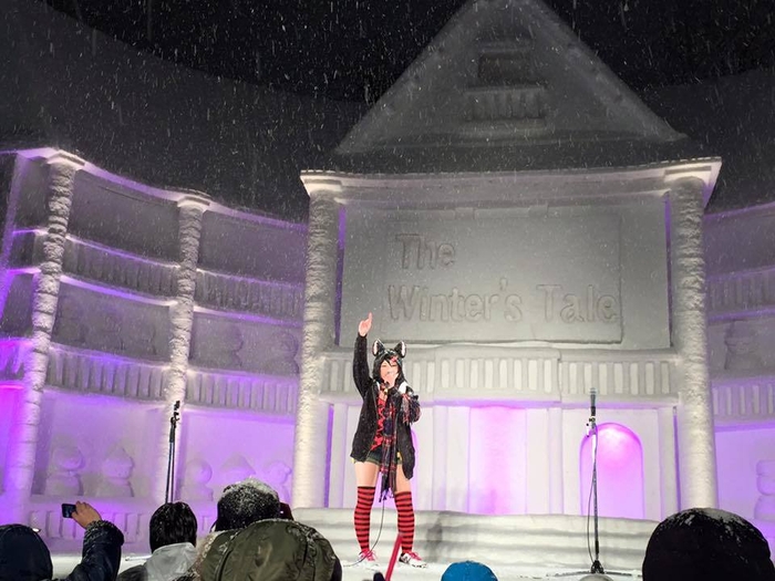 さっぽろ雪まつりでのライブの様子