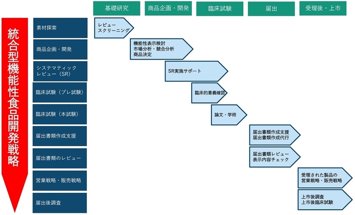 基礎研究~コミュニケーションまで全体の流れ