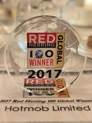 ホットモブ、世界で最も革新的なベンチャーを選出するアワード 『2017 Red Herring Top 100 Global Winners』を受賞