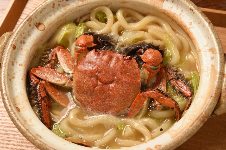 商品名:「ズガニうどん」/価格:1,580円(税込)