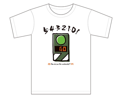 C賞:5・4・3・2・1・0・GO~!Tシャツ(表)