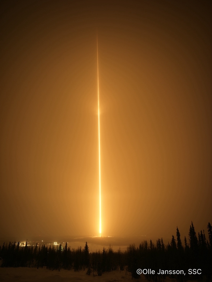 第一回打ち上げの様子(2024年11月実施/Swedish Space Corporation)