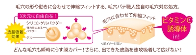 『毛穴パテ職人』共通:独自の3Dフィット処方EX