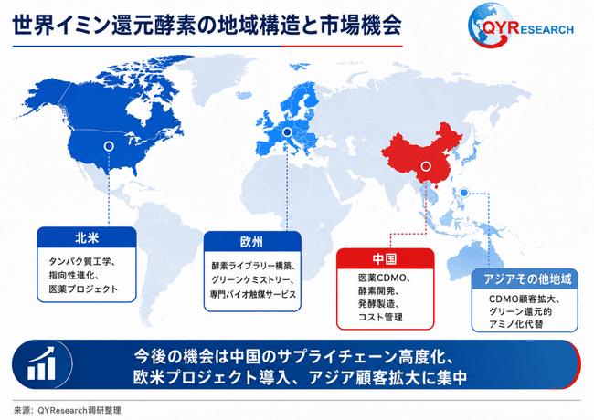 図.   イミン還元酵素地域構造と市場機会