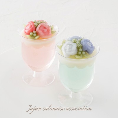 パイピングゼリー〜フラワーグラスゼリー~