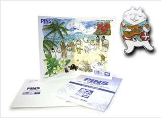 ◆PINS FACTORY（ピンズファクトリー）◆お客さま向けのグリーティングカード「PINS LETTER&#174;」★環境にも配慮したエコロジーなメッセージツール