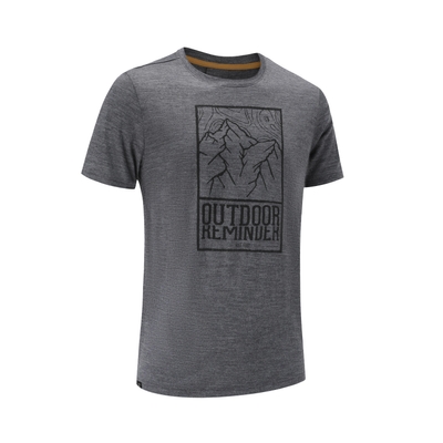 登山・トレッキング メリノウール 入り Tシャツ 半袖 防臭 TRAVEL 50 - メンズ
