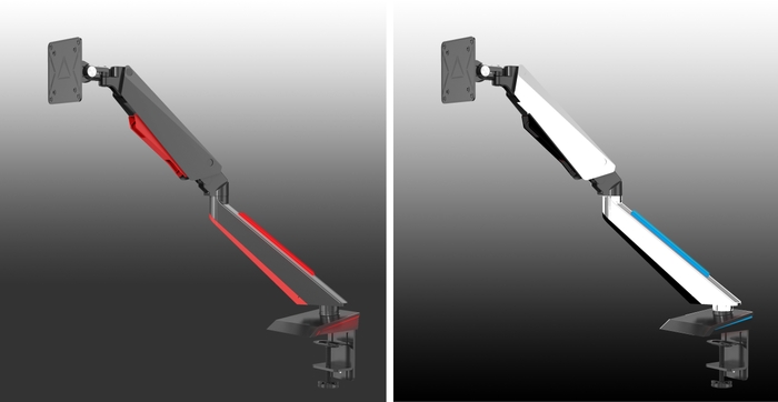 LED搭載ゲーミングモニターアーム05