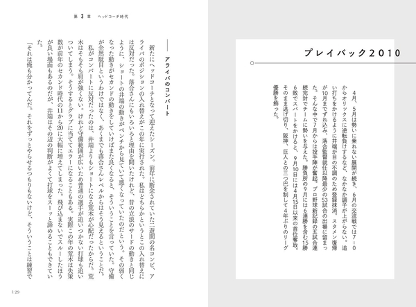 第3章　2010-2011　ヘッドコーチ時代（落合博満監督）　プレイバック2010