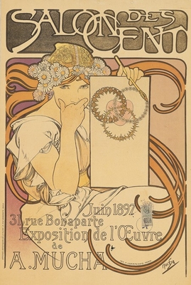 アルフォンス・ミュシャ《サロン・デ・サン　ミュシャ作品展》1897年